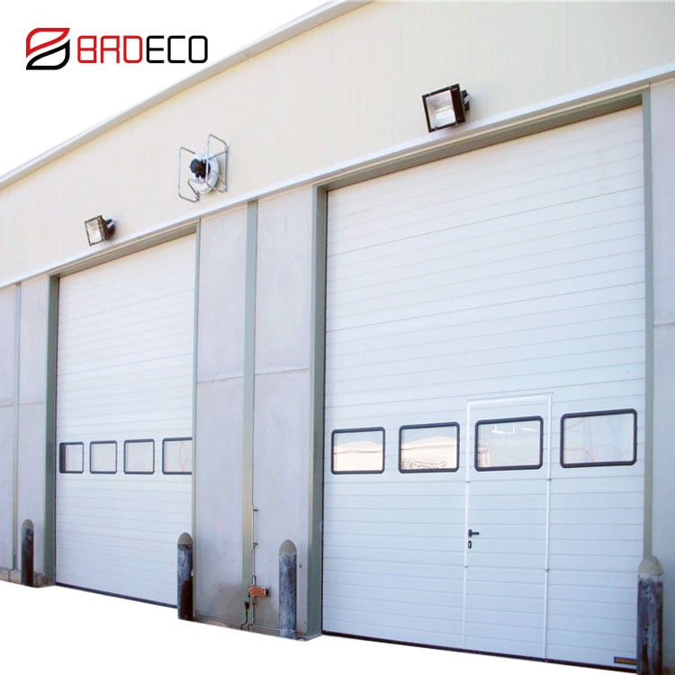 Industrial Overhead Sectional Door for Warehouse Industrial Door With Window