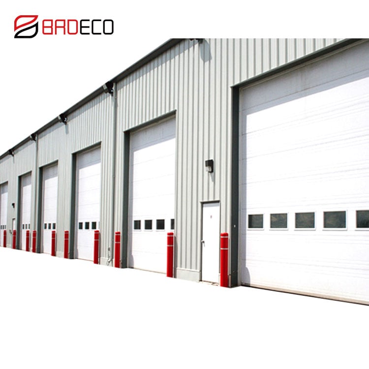 Industrial Overhead Sectional Door for Warehouse Industrial Door With Window